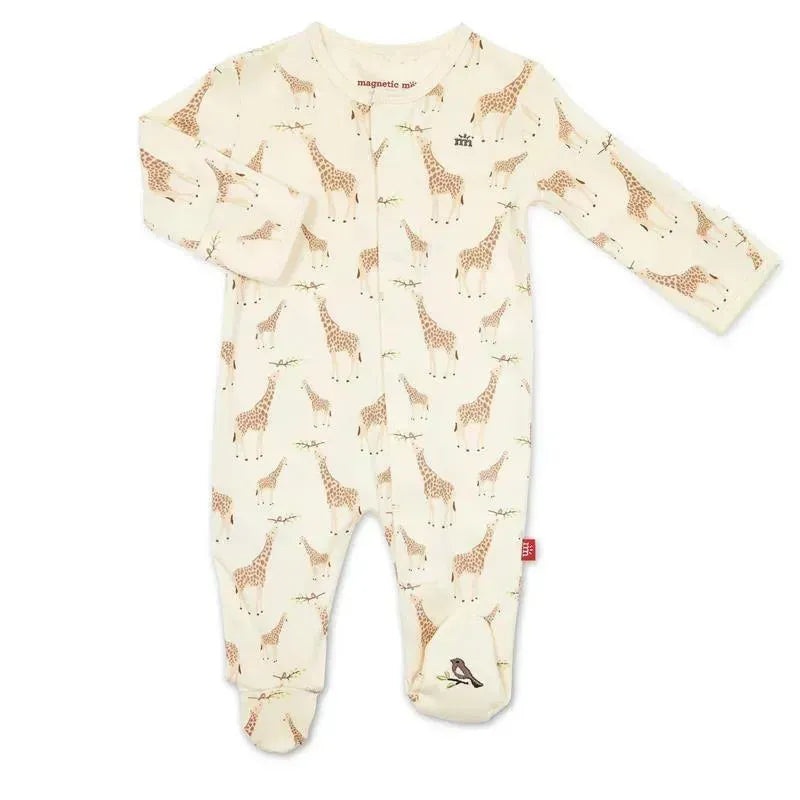 Magnetic Me – Cream Jolie Giraffe Organic Cotton Footie