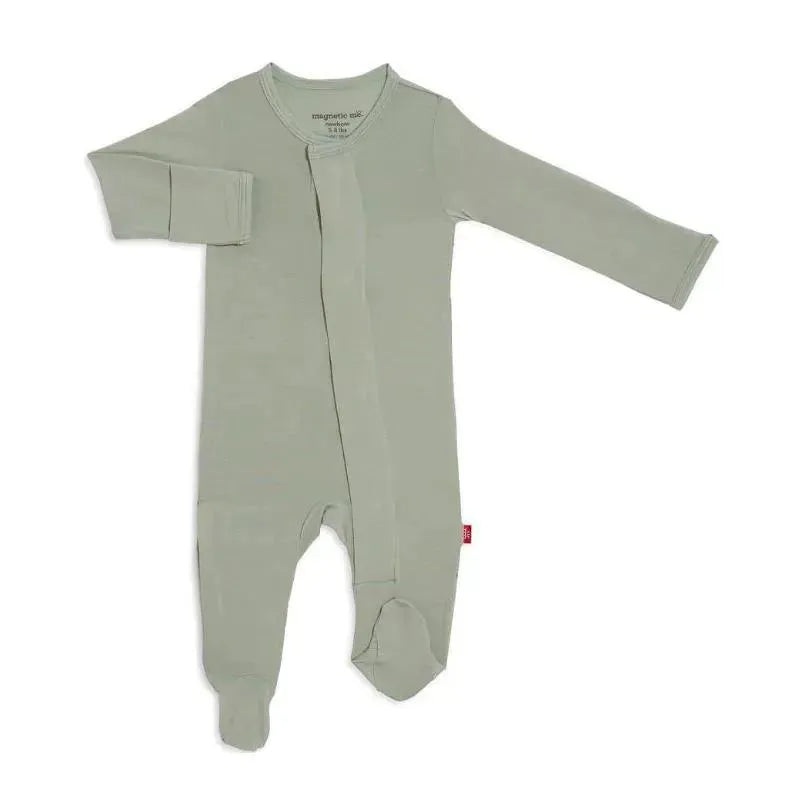 Magnetic Me – Sea Foam Modal Baby Organic Footie