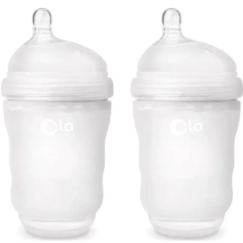 Ola Baby – 8Oz 2Pk Baby Neutral Gentle Bottle, Frost