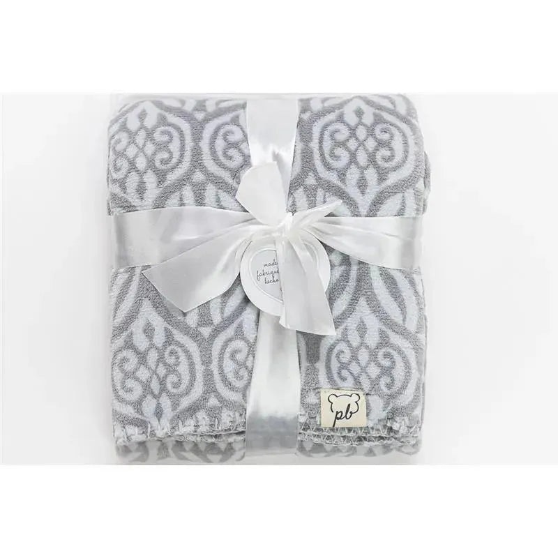 Piccolo Bambino Super Soft Stroller Baby Blankets,Grey