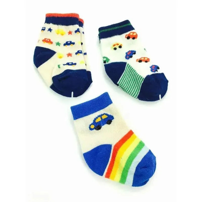 Piero Liventi 3 Pairs of Cars Baby Socks