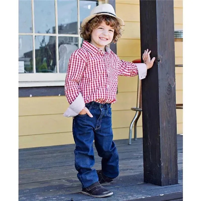 RuffleButts Everyday Dark Blue Slim Jeans