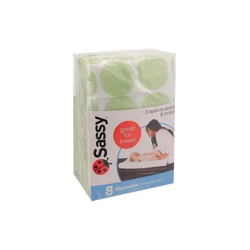 Sassy – 8 Ct Disposable Changing Pads
