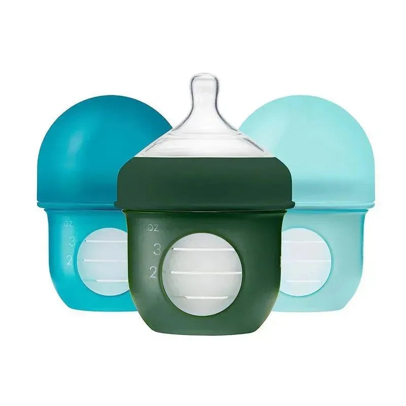 Boon – Nursh 4Oz Bottle 3Pk, Blue Multi -Stage 1