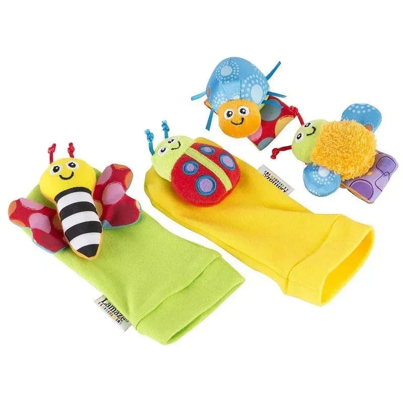 Lamaze Gardenbug 4-Piece Foot Finder and Wrist Rattle Set