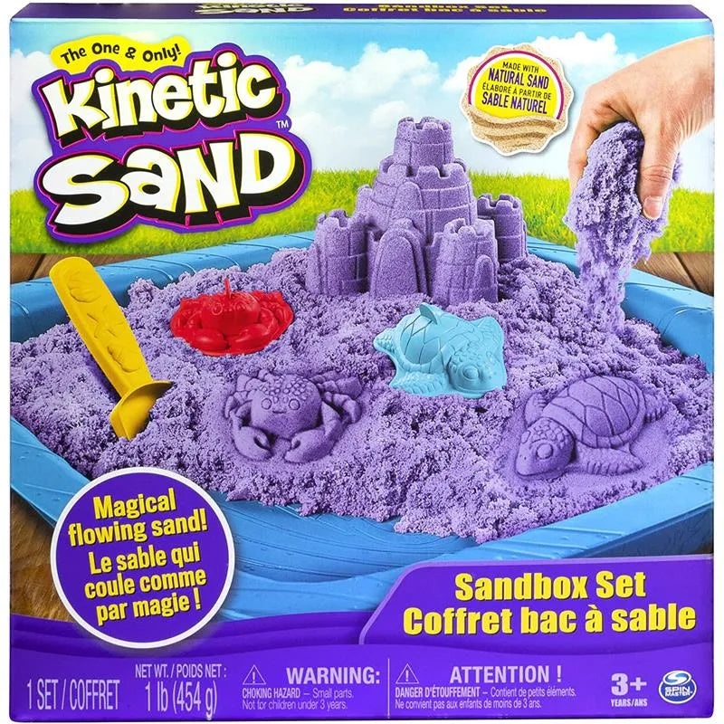 Spin Master Kinetic Sand Sandbox PlaySet – Purple