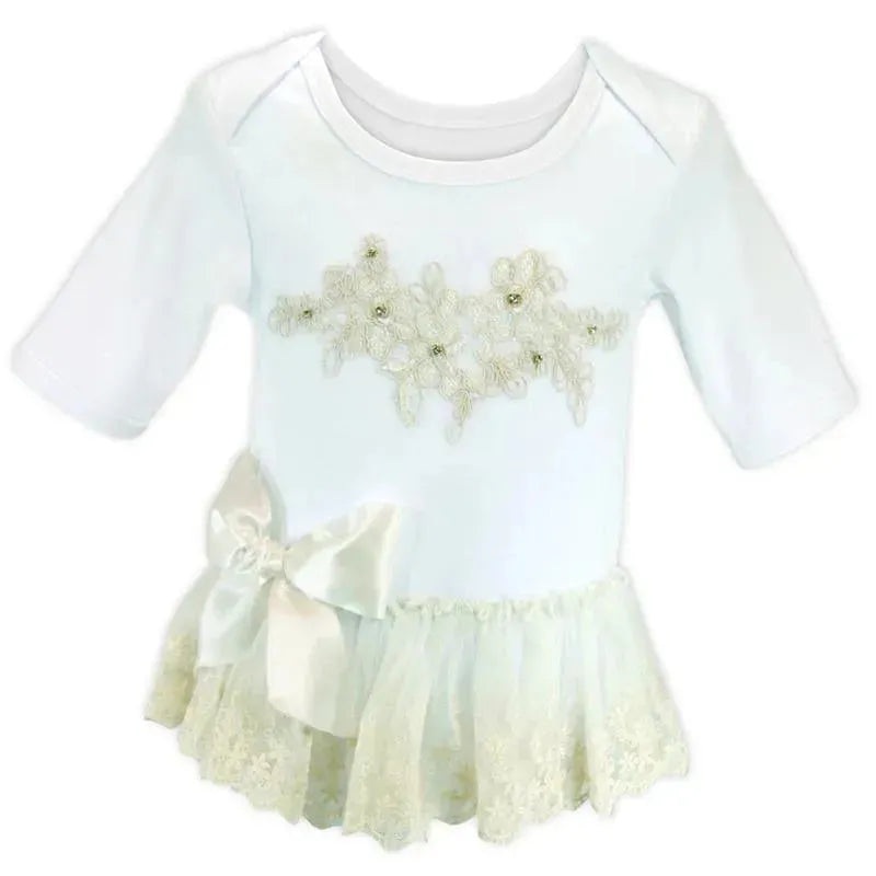 Stephan Baby Ruffles & Lace Snap Shirt, 6-12M