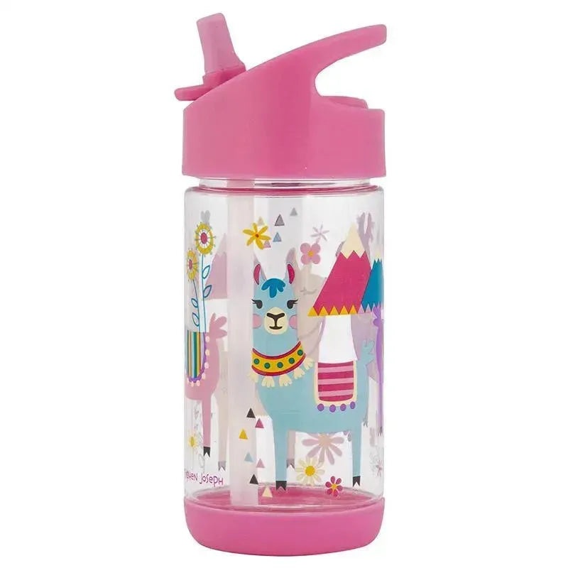 Stephen Joseph – Kids Flip Top Water Bottle, 10 oz, Llama