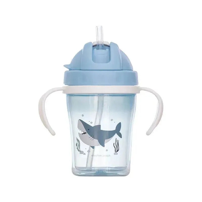 Stephen Joseph Sippy Cups For Toddlers With Straw, Shark