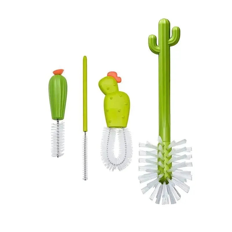 Tomy Boon Cacti Bottle Cleaning Brush Set with Vase, 5 pc