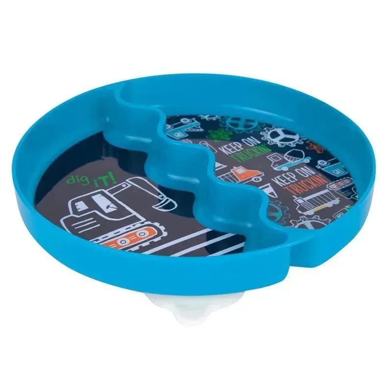 Tomy – Groovy Suction Plate Keep On Trucking Blue