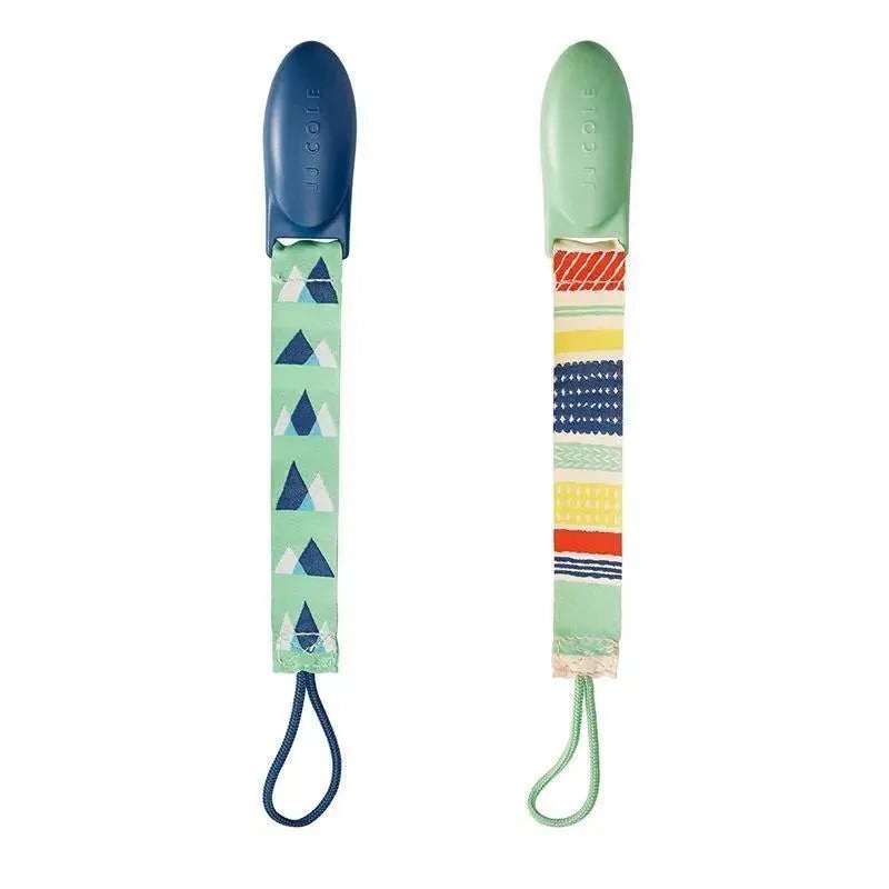 Tomy JJ Cole 2 pk Pacifier Clips, Multicolored