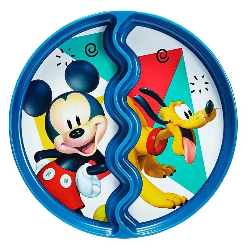 Tomy The First Years Suction Kids Plate Divided, Mickey/Pluto
