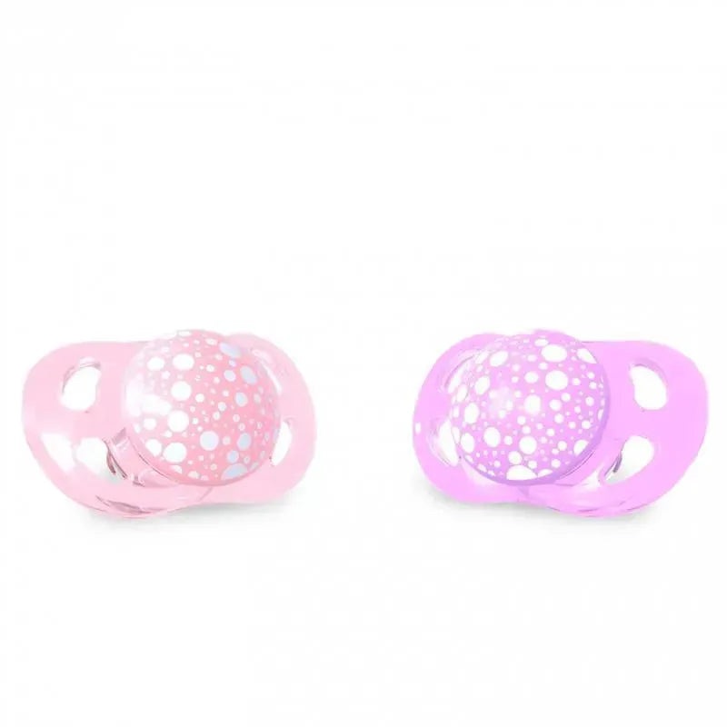 Twistshake 2-Pack 0-6M Pacifier – Light Pink/Lavender