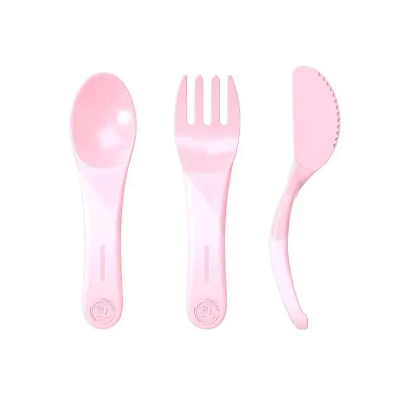 Twistshake – Learn Cutlery 6+ M, Pastel Pink