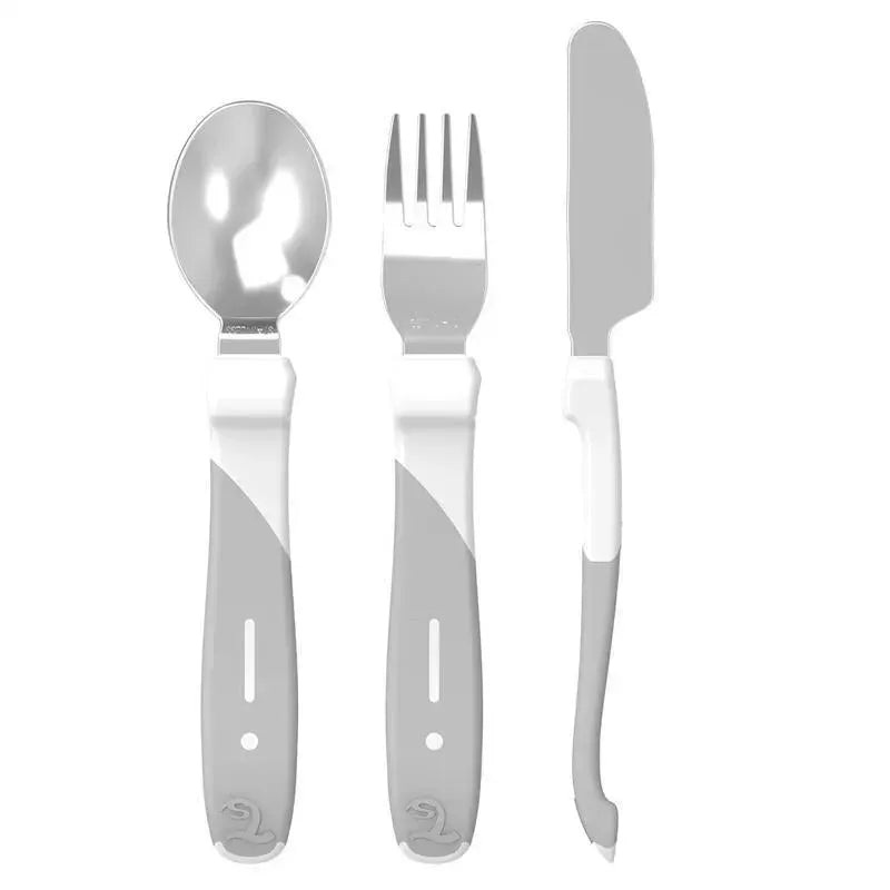 Twistshake – Learn Cutlery Stainless Steel 12+ M, White