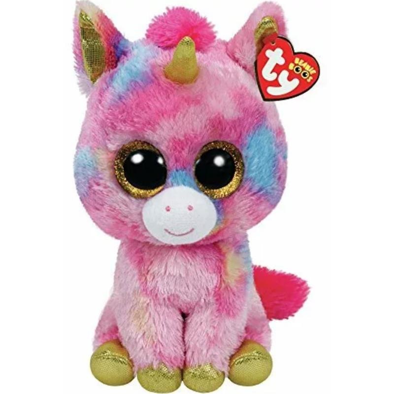 Ty Beanie Boos Unicorn, Sparkly Gold Glitter Eyes