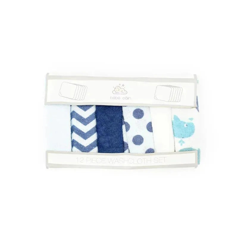 Bebe Calin -Washcloth Set Boy, 12 Piece