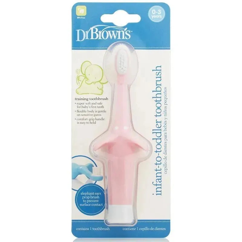 Dr. Brown’s – Infant-to-Toddler Toothbrush, Pink