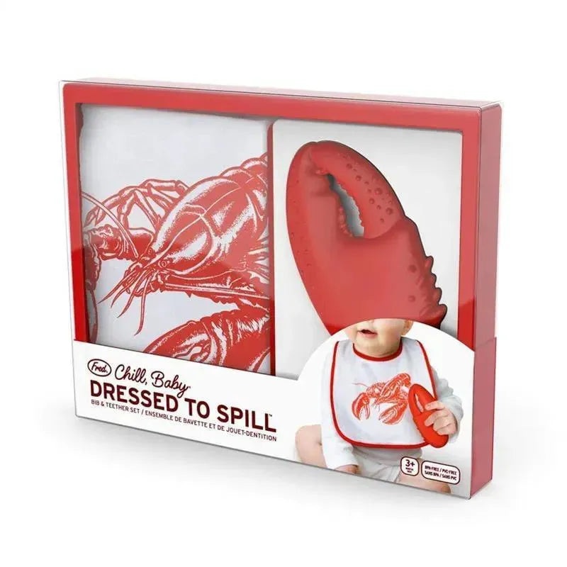 Fred & Friends Chill Baby Dressed To Spill – Lobster Bib Set