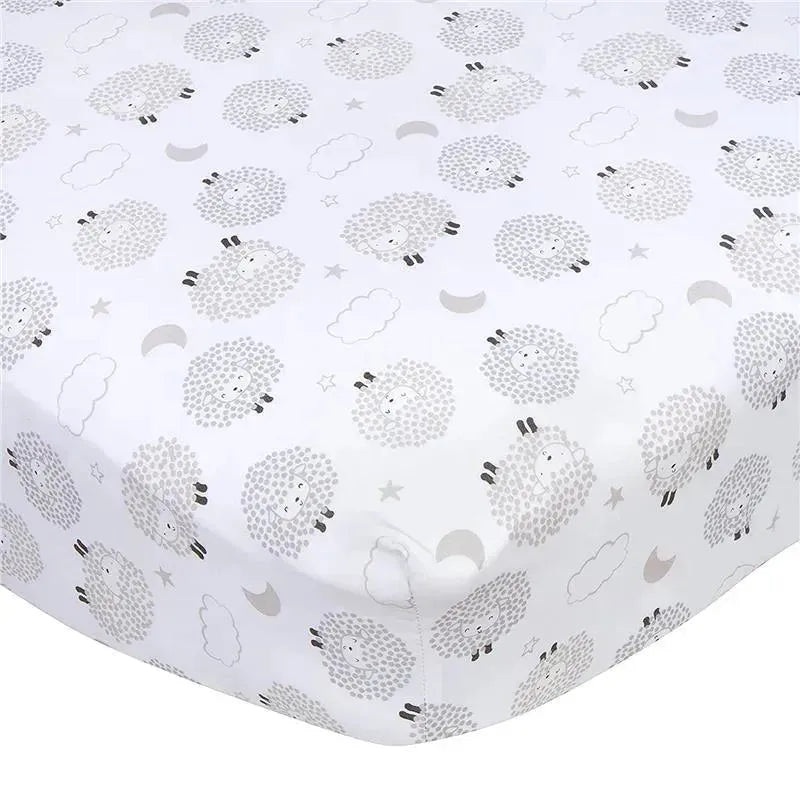 Gerber Bedding – 1Pk Fitted Baby Crib Sheet – Neutral Sheep