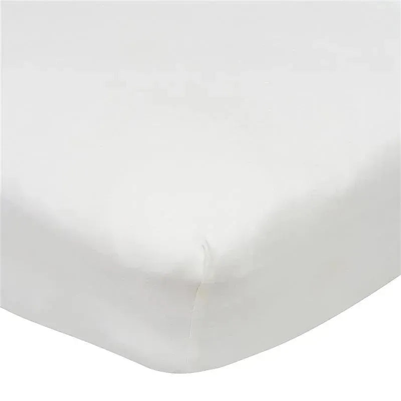 Gerber Bedding – 1Pk Fitted Baby Crib Sheet – Neutral White