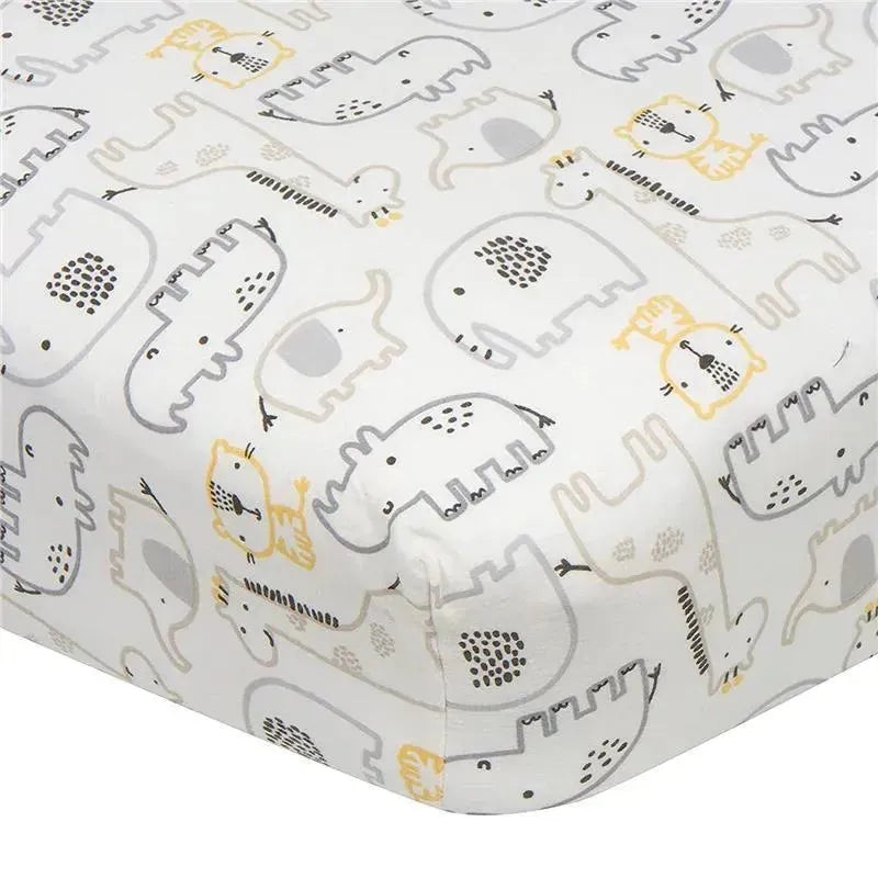 Gerber Bedding – 1Pk Fitted Baby Crib Sheet – Safari Trucks