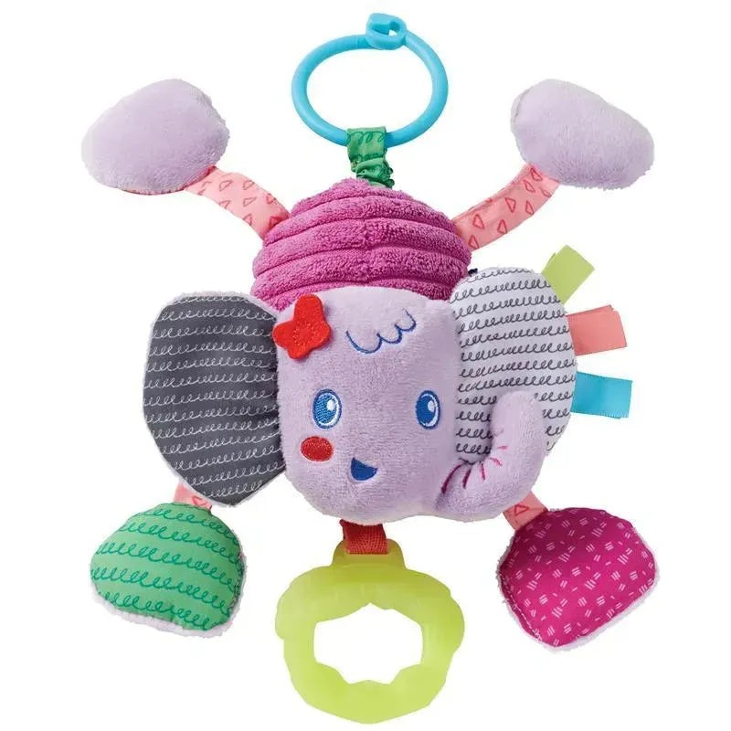 Infantino – Pull & Shake Jittery Pal – Elephant Purple – Baby toy