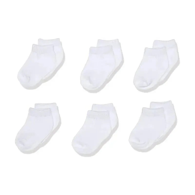 Luvable Friends – 6Pk Unisex White Baby Socks Set