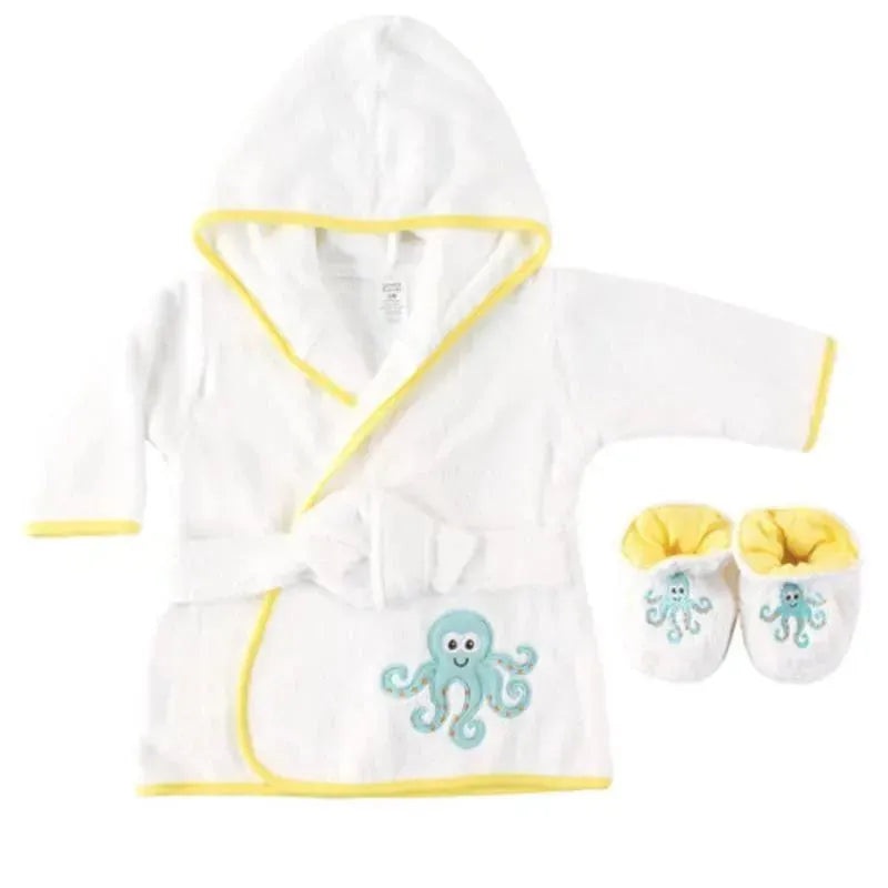 Luvable Friends Bathrobe W/ Slippers, Octopus