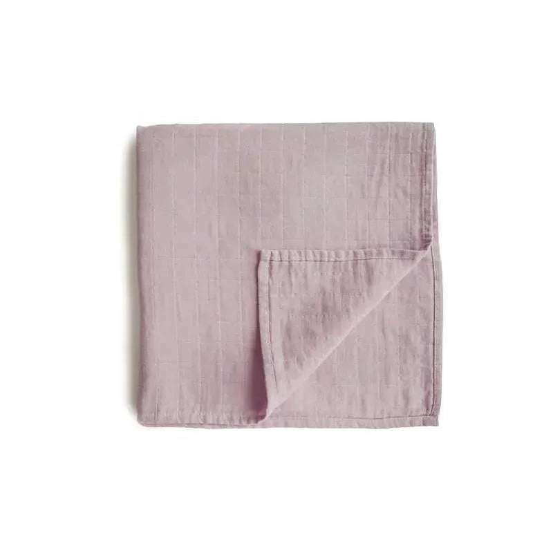 Mushie – Muslin Swaddle Blanket – Soft Mauve