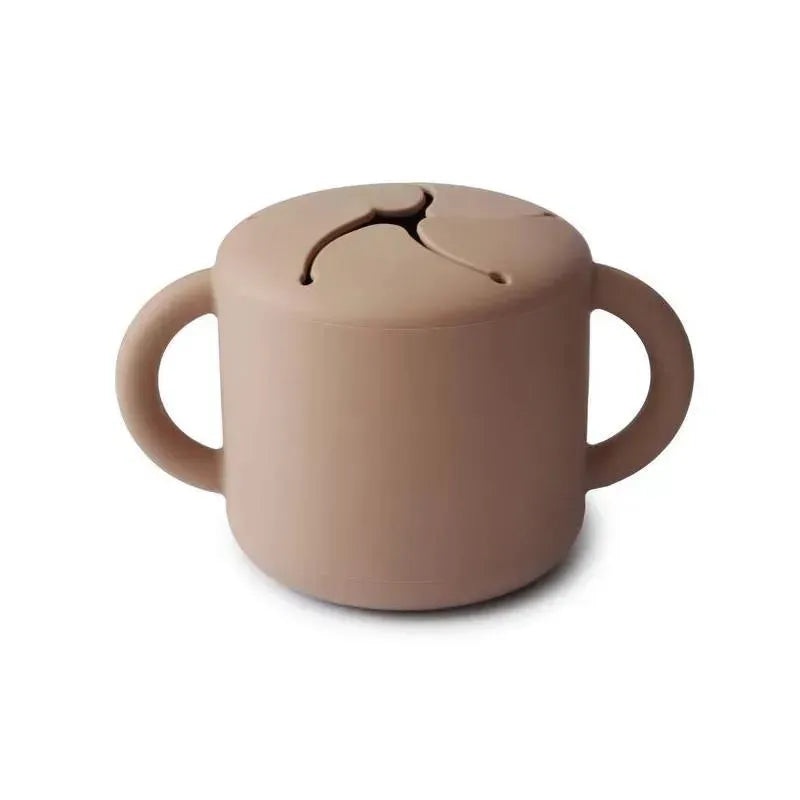 Mushie – Silicone Baby Snack Cup – Natural