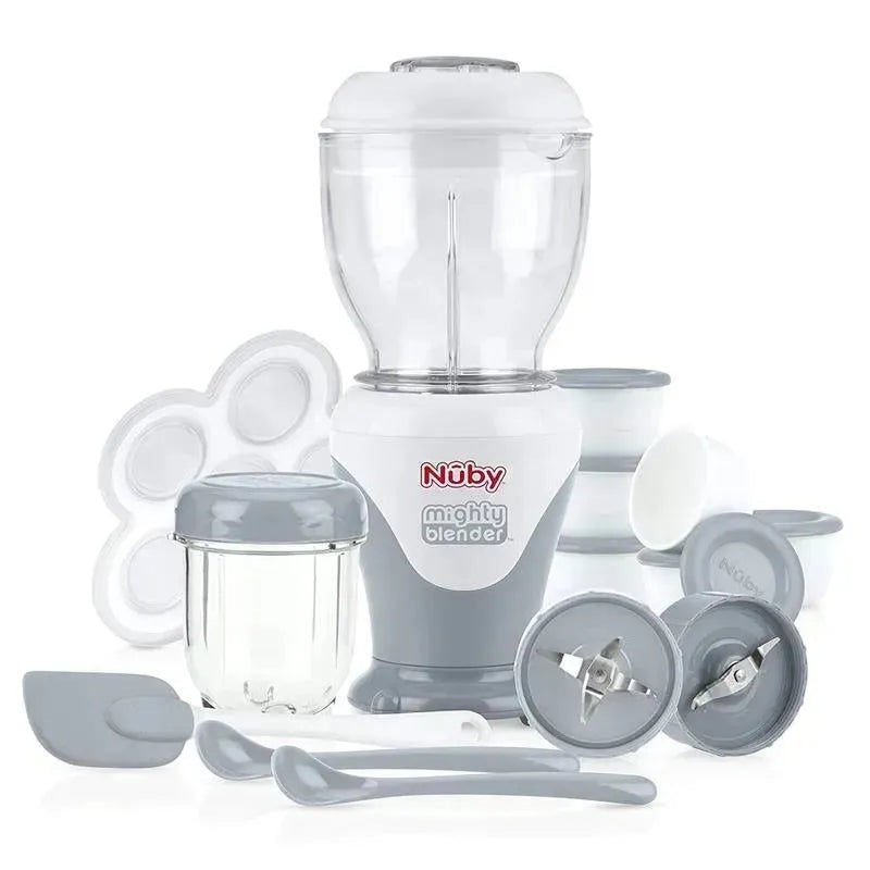 Nuby Garden Fresh Mighty Blender, Baby Food Maker – Cool Gray