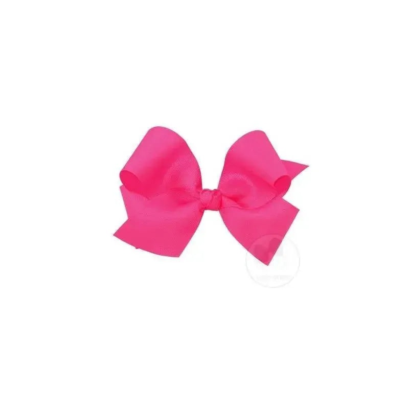 Wee Ones King Classic Grosgrain Hair Bow (Knot Wrap), Pink