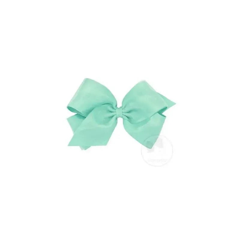 Wee Ones King Organza Overlay Green Bow, 6.25 X 5 (2 1/4 Ribbon), Tropic