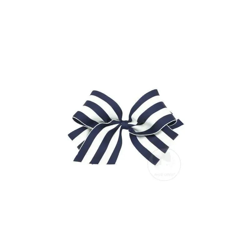 Wee Ones King Stripe Bow, Navy