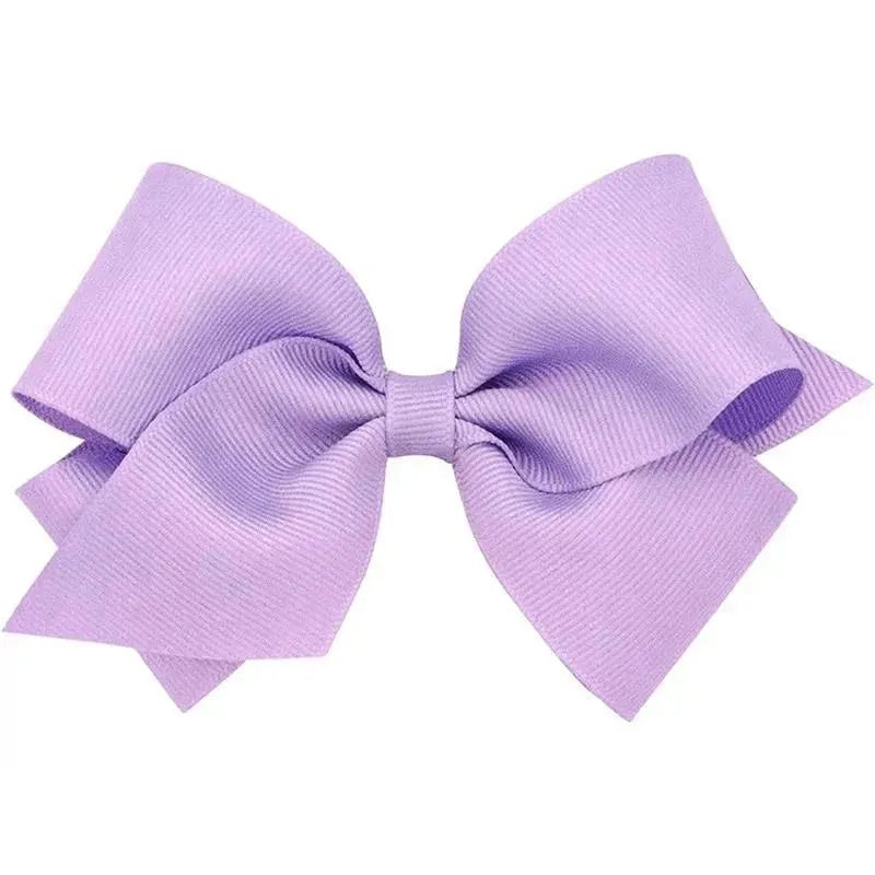Wee Ones – Small Solid Grosgrain Basic Bow, Light Orchid