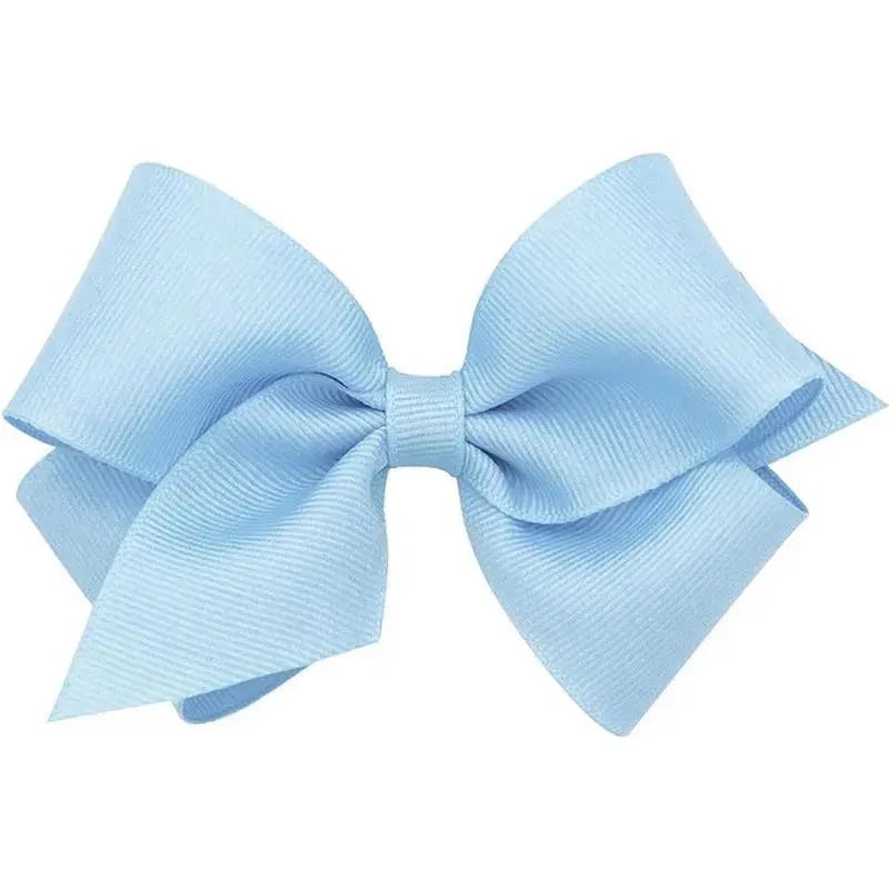 Wee Ones – Small Solid Grosgrain Bow, Ligth Blue