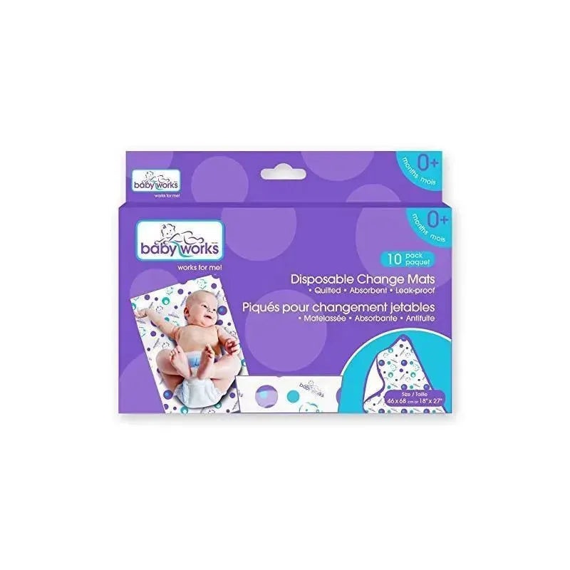 Baby Works 10-Pack Disposable Change Mats
