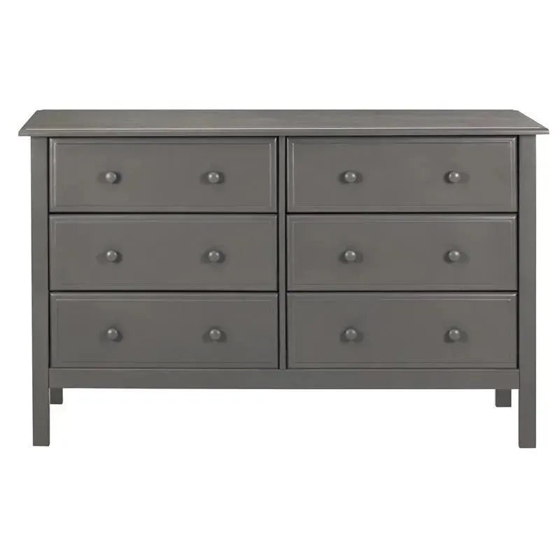 DaVinci Jayden 6-Drawer Double Wide Dresser, Slate