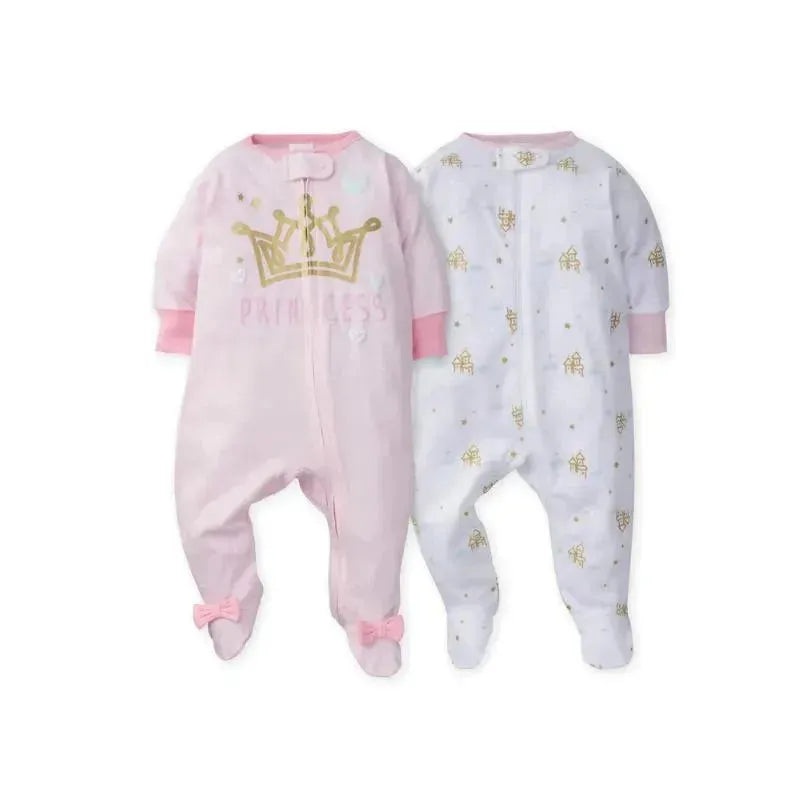 Gerber 2pc Golden Castle Sleep n Play Baby Girl