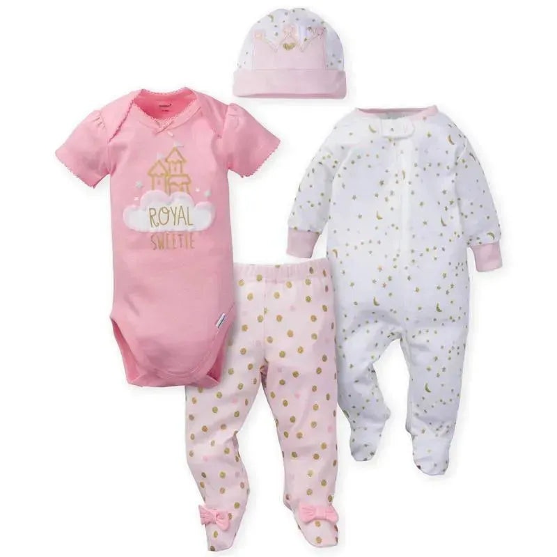 Gerber – 4-Piece Girls Princess Castle Take-Me-Home Set, Pink