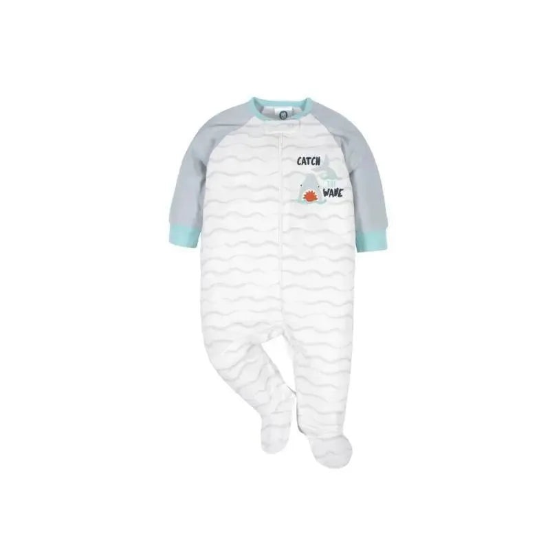 Gerber Footed Sleep n Play Baby Boy, Shark 6-9M