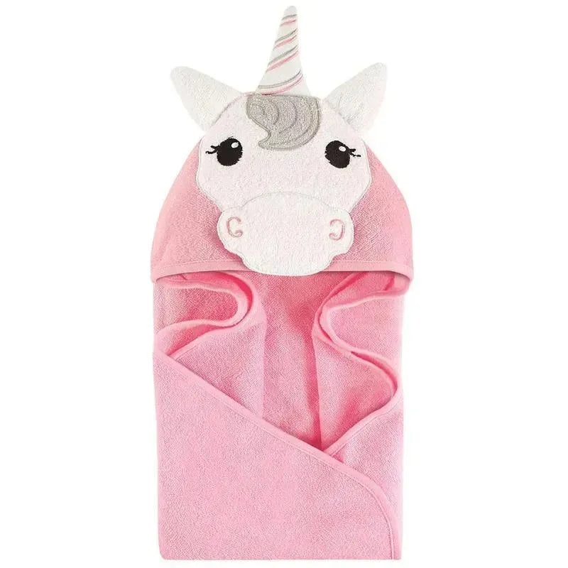 Hudson Baby Animal Hooded Towel, Unicorn