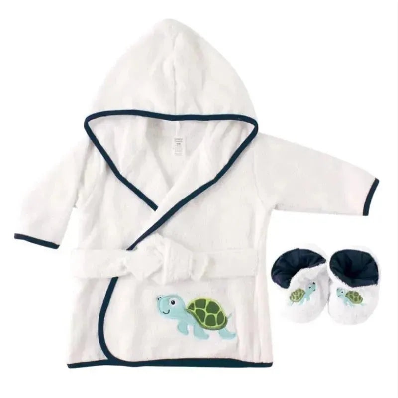 Luvable Friends Bathrobe W/ Slippers, Turtle