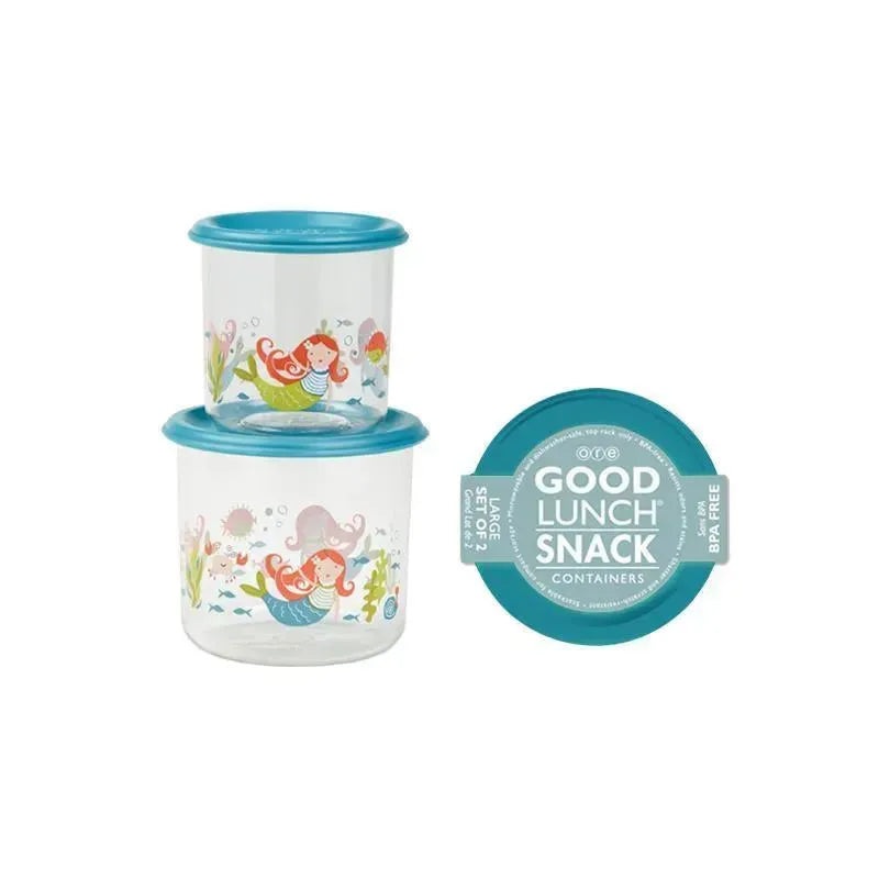 Ore’ Originals Isla the Mermaid Large Good Lunch Snack Containers, 2-Pack