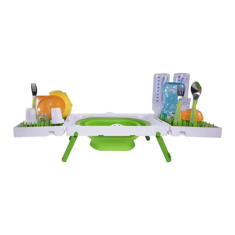 SinkBoss Portable Drying Rack, GreenWhite