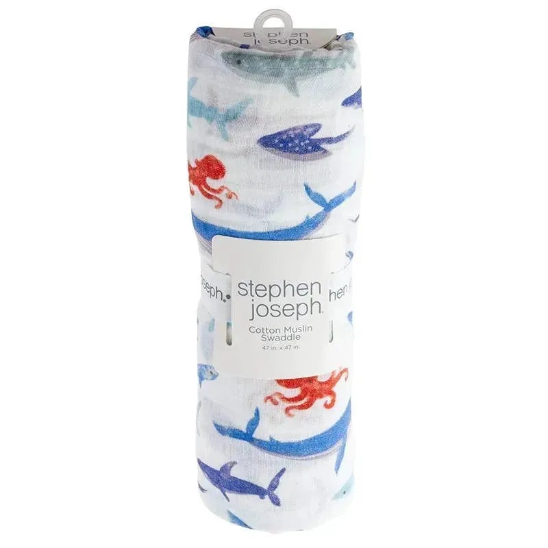 Stephen Joseph – Muslin Blankets, Shark