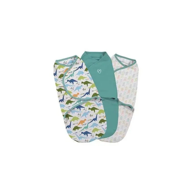 SwaddleMe Original Swaddle 3-Pack, Origami Dino (Small)
