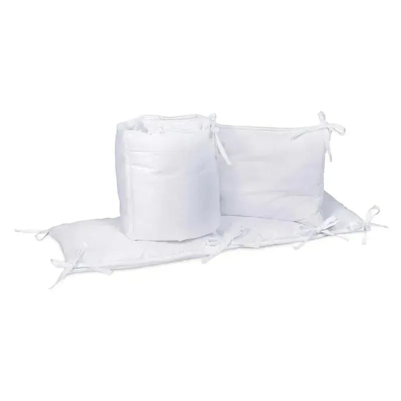 Trend Lab 4-Piece Crib Bumper Set – White